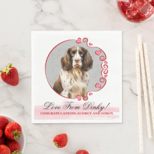 Engelse Springer Spaniel Huwelijks Servet Met Foto