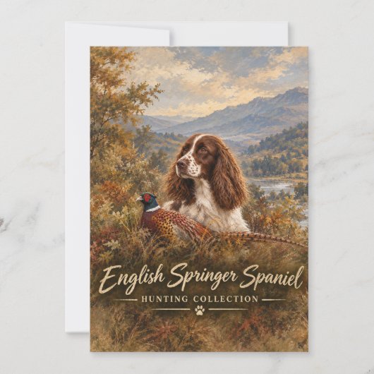 Engelse Springer Spaniel Kaart (Voorkant)