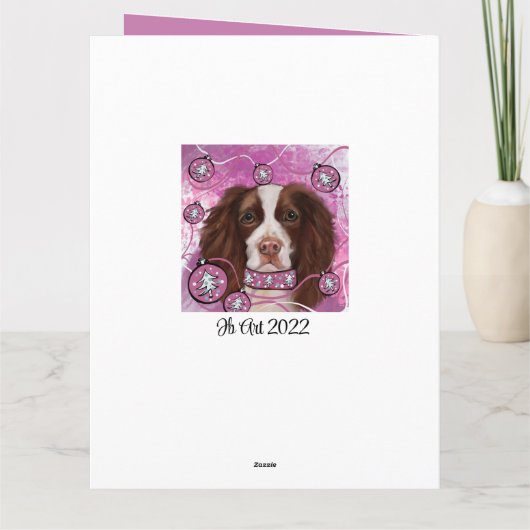 ENGELSE SPRINGER SPANIEL KAART (Achterkant)