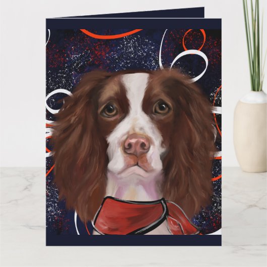 ENGELSE SPRINGER SPANIEL    KAART (Voorkant)