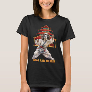 Engelse Springer Spaniel Karate Martial Arts Hond T-shirt
