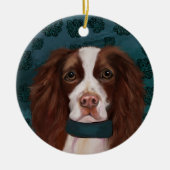 Engelse Springer Spaniel Keramisch Ornament (Voorkant)
