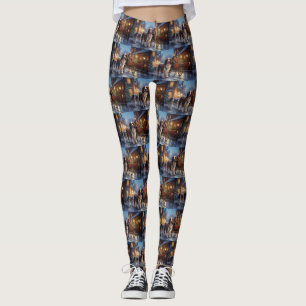 Engelse Springer Spaniel Kerst Feestelijke Periode Leggings