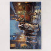 Engelse Springer Spaniel Kerst Feestelijke Periode Legpuzzel (Verticaal)