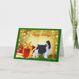 Engelse Springer Spaniel-kerstkaart — cadeaus Feestdagen Kaart