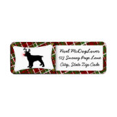 Engelse Springer Spaniel Kerstmis Etiket (Voorkant)