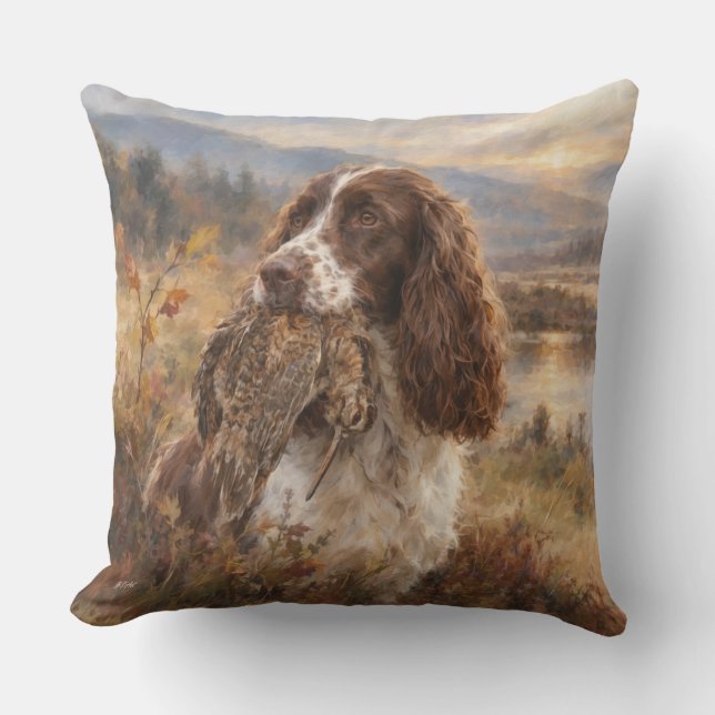 Engelse Springer Spaniel  Kussen (Voorkant)