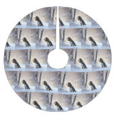 Engelse Springer Spaniel Laat het sneeuwen Kerstmi Kerstboom Rok (Voorkant)