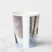 Engelse Springer Spaniel Laat het Sneeuwen Kerstmi Papieren Bekers (Rechts)