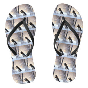 Engelse Springer Spaniel Let It Snow Kerstmis Teenslippers