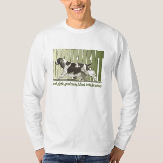 Engelse Springer Spaniel Movement T-shirt (Voorkant)