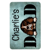 Engelse Springer Spaniel Peeking Personeelsvader Magneet (Verticaal)