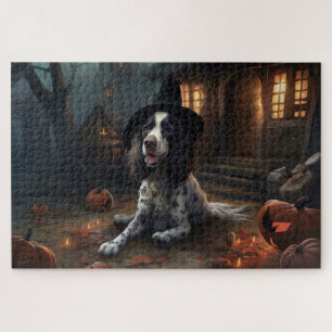 Engelse Springer Spaniel Pompoenen Halloween Griez Legpuzzel