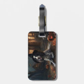 Engelse Springer Spaniel Pompoenen Halloween Scary Bagagelabel (Achterkant verticaal)