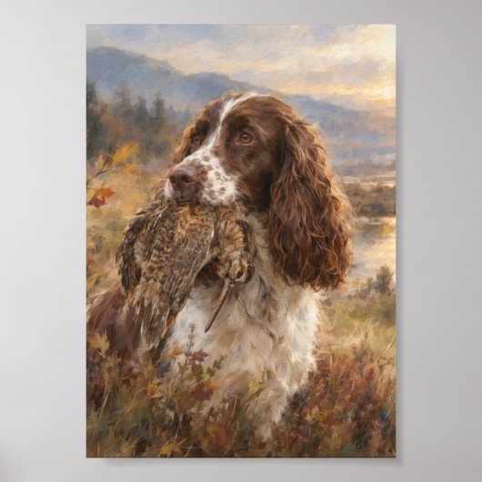 Engelse Springer Spaniel Poster (Voorkant)