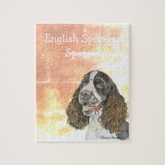 Engelse Springer Spaniel puzzel Legpuzzel (Verticaal)