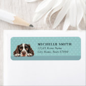 Engelse Springer Spaniel Retouradreslabels Etiket (Insitu)