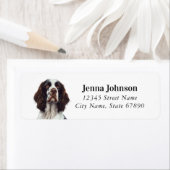 Engelse Springer Spaniel Retouradreslabels Etiket (Insitu)