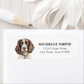 Engelse Springer Spaniel Retouradreslabels Etiket (Insitu)