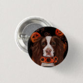 Engelse Springer Spaniel        Ronde Button 3,2 Cm (Voorkant /achterkant)