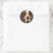 Engelse Springer Spaniel Ronde Sticker (Tas)