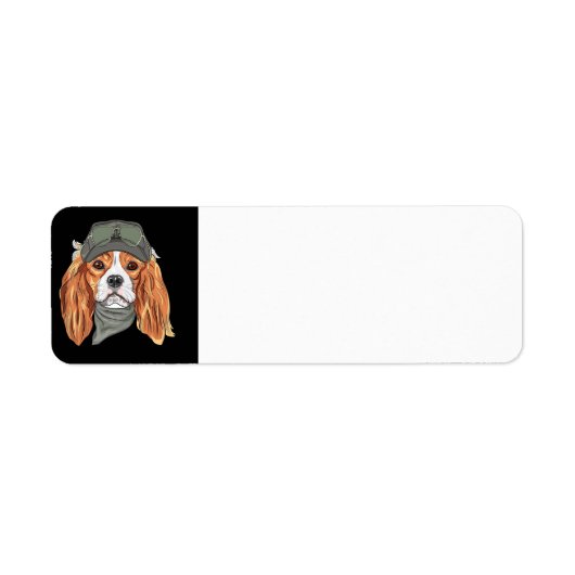 Engelse Springer Spaniel Steampunk Etiket (Voorkant)