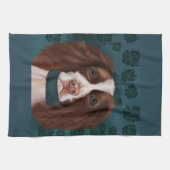 Engelse Springer Spaniel       Theedoek (Horizontaal)