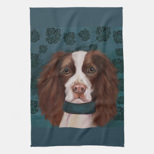 Engelse Springer Spaniel       Theedoek (Verticaal)