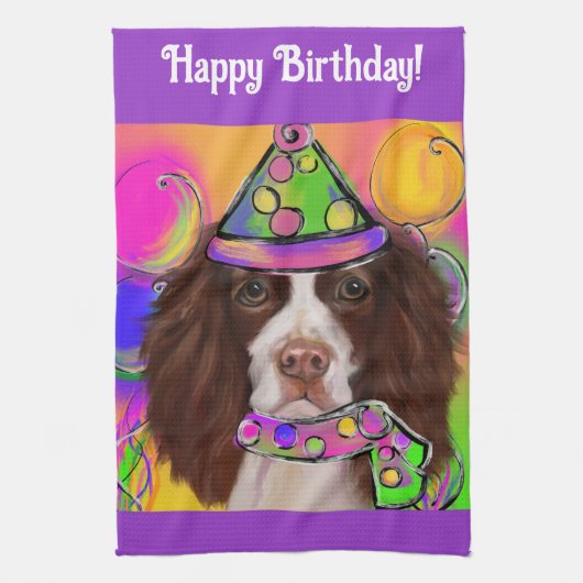 Engelse Springer Spaniel Theedoek (Verticaal)