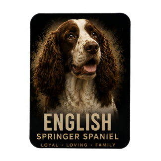 Engelse Springer Spaniel Trouw Liefhebbend GezinsH Magneet