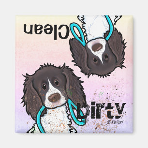Engelse Springer Spaniel Vaatwasser Magnet Magneet