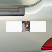 engelse springer spaniël w eendje bumpersticker (Op auto)