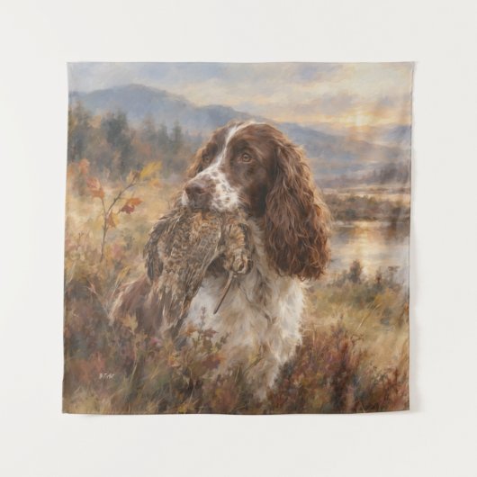Engelse Springer Spaniel Wandkleed (Voorkant)