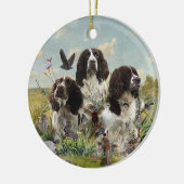 Engelse Springer Spaniels, kunst Keramisch Ornament (Links)
