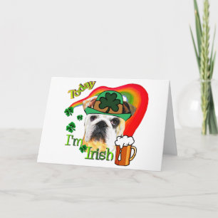 Engelse St Patricks van de Buldog Dag Kaart