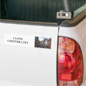 Engelse stad Chester Bumpersticker (Op Truck)