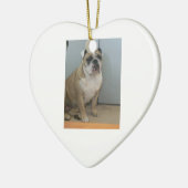 Engelse stierenhonden keramisch ornament (Links)