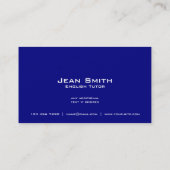 Engelse taal / Engelse leraar met vlag in het vere Visitekaartje (Achterkant)