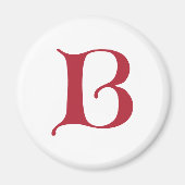 Engelse tekst Gothic Monogram letter B Magneet (Voorkant)