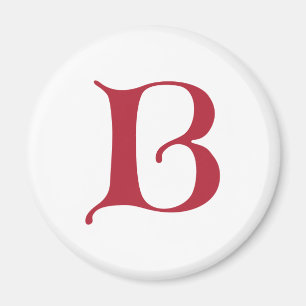Engelse tekst Gothic Monogram letter B Magneet