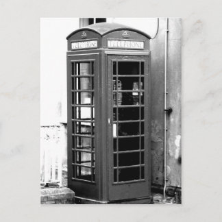 Engelse telefooncabine briefkaart