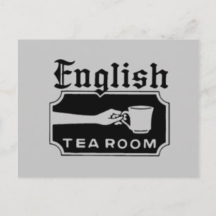 Engelse thea Room Briefkaart