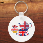 Engelse thea-time cadeautjes sleutelhanger (Voorkant)