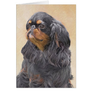 Engelse Toy Spaniel Schilderij Originele Dier Kuns