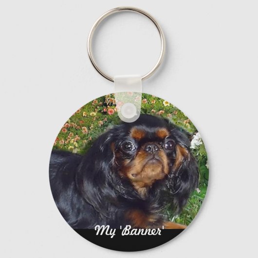 Engelse Toy Spaniel Sleutelhanger (Voorkant)