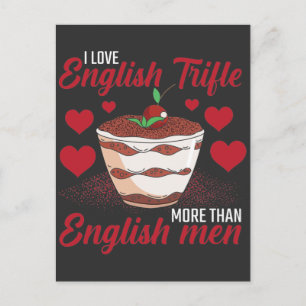 Engelse Trifle Dessert Foodie wijncustardliefhebbe Briefkaart