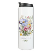 Engelse Tuin Bloemen Boeket Beste Mam Ooit Thermosbeker (Geroteerd rechts)