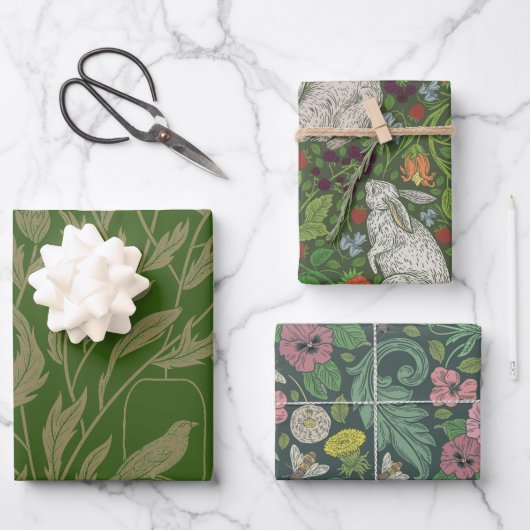 Engelse Tuin Mix Inpakpapier Vel (Voorkant)