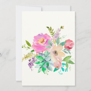 Engelse Tuin Monogram voor Middag Kaart