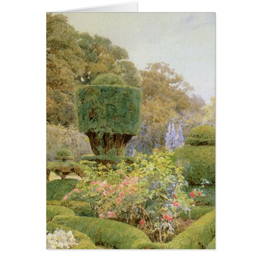  Engelse tuin, Rozen en Pinks door Elgood (Voorkant)